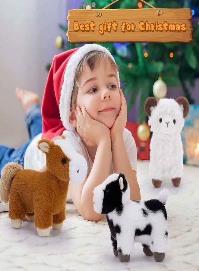 MaoGoLan 6-Pack Stuffed Farm Animal Bulk Plush Toys Set 10″ Soft Stuffed Animals for Kids, Girls - Party Decor, Centerpieces & Pretend Play, Thanksgiving, Christmas, Easter Gifts - Image 5